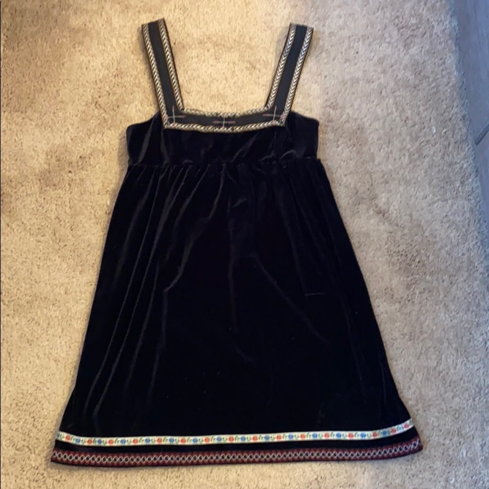 2007 Free People black velvet dress. Size M